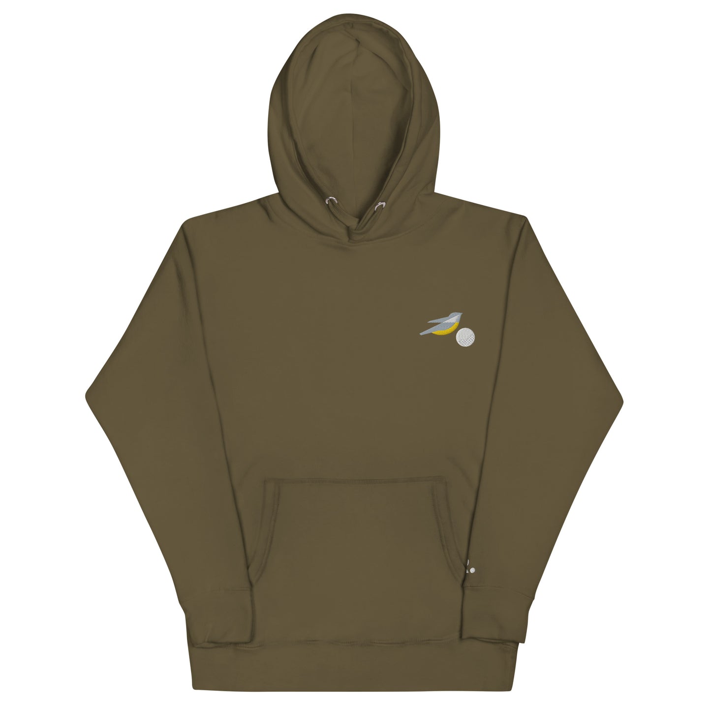 Lucky Birdie Golf Hoodie / Unisex Embroidered Birdie and Ball Hoodie