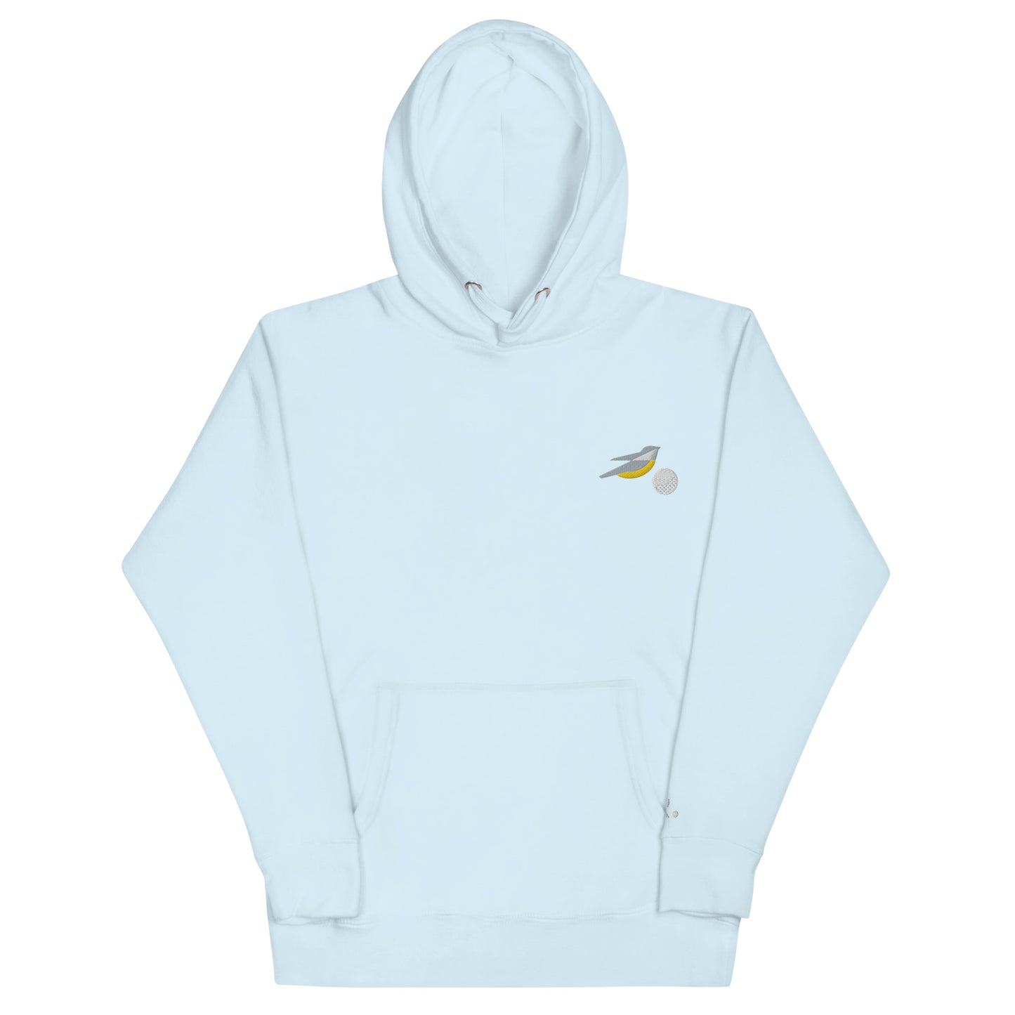 Lucky Birdie Golf Hoodie / Unisex Embroidered Birdie and Ball Hoodie