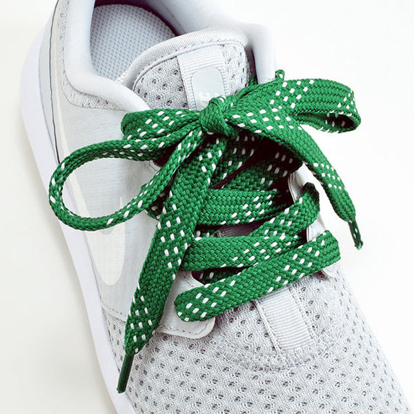 Green laces shoes store