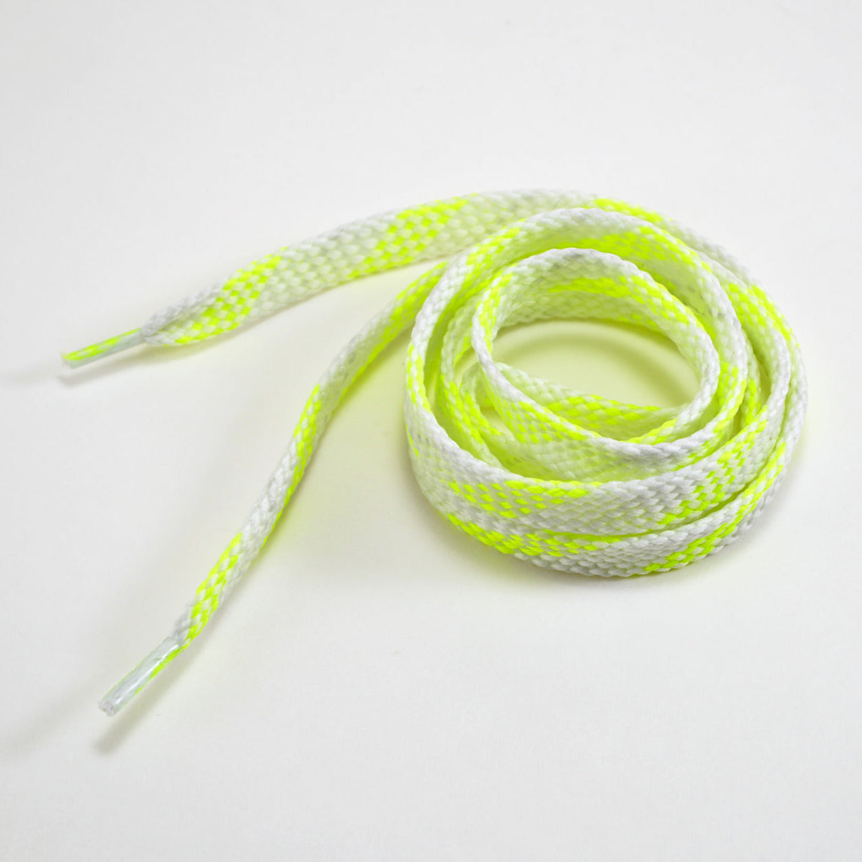 Go-Glo Golf Shoe Laces Neon and White